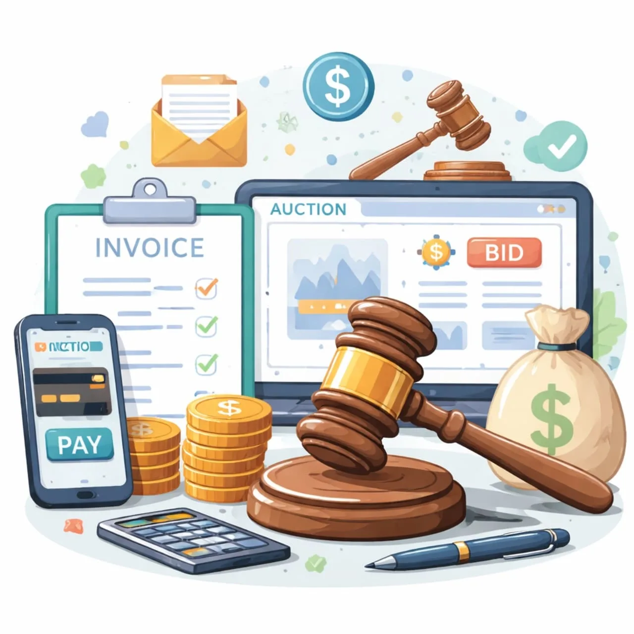 payment-management-auction-crm-software-keyhike